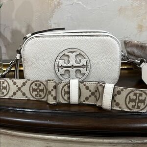 Tory Burch White Crossbody Bag